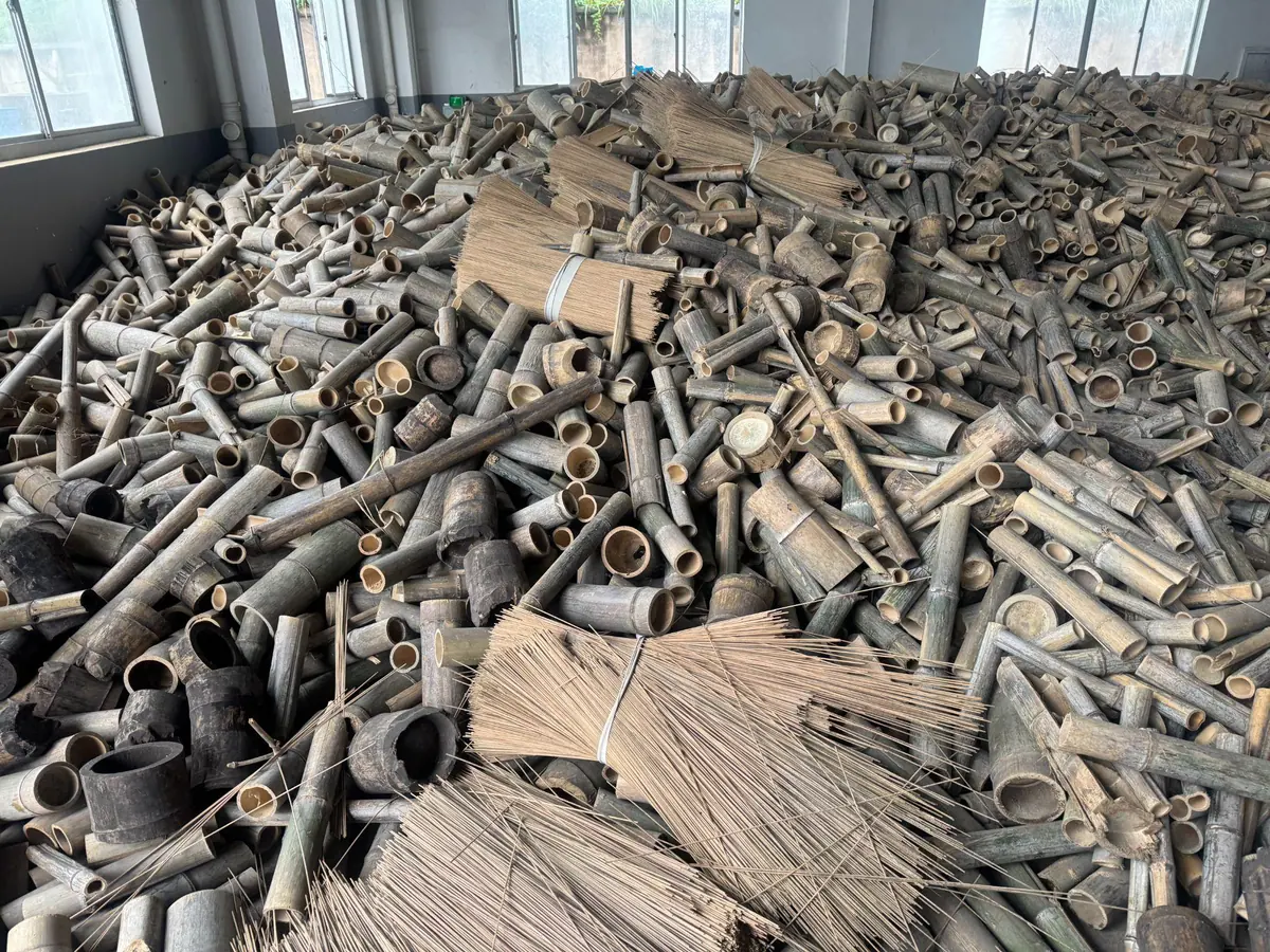 Biochar produced at a Tongao carbonisation site
